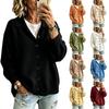 Dames gebreide vest trui met knopen aan de voorkant en reverskraag, Kleur Casual Herfst Winter