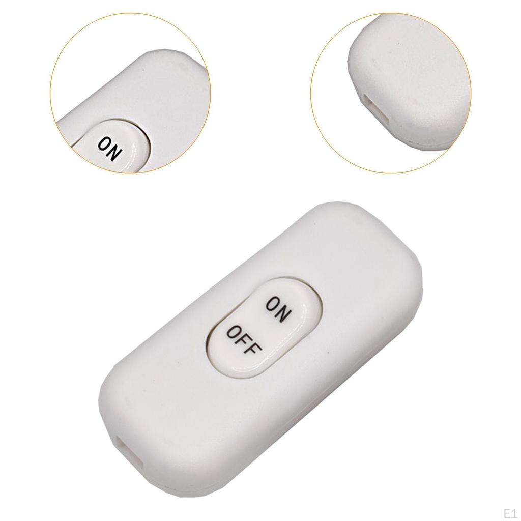 Compact Inline Switch for Electrical Wire Control in Bedroom Lamps