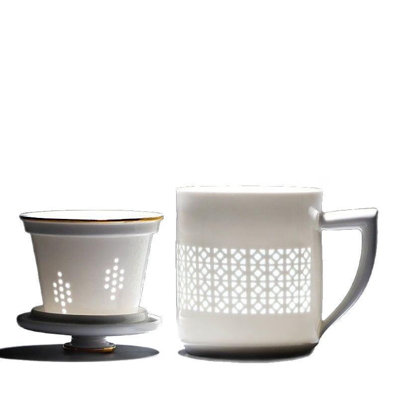 Jingdezhen Ceramic Office Tea Cup with Lid