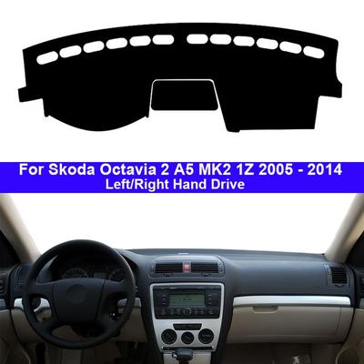 2vrstvý kryt palubní desky automobilu DashMat koberec pro Škoda Octavia 2 A5 MK2 1Z 2005 - 2014