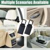 2 PCS Car Trash Bags, Washable Car Garbage Bag Hanging, Detachable Trash Can With Top Elastic Vent & Sticky Strap Bottom Opening, Seat Back Tash Bag