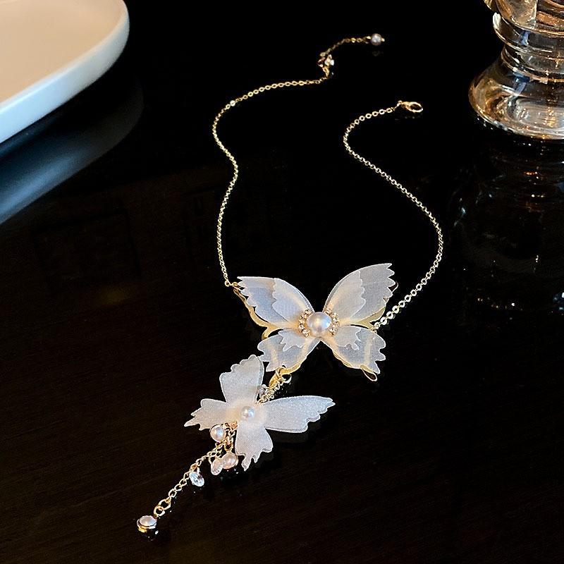 Freshwater Pearl Necklace Simple and Small Versatile Collarbone Chain Ins Style Necklace Decoration for Women