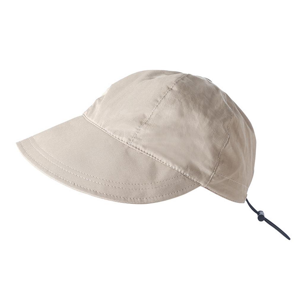 Adjustable Drawstring Wide Brim Hat Summer Sun Hat Solid Color Fisherman Hat for Adult Teens Skin-friendly Outdoor Hat