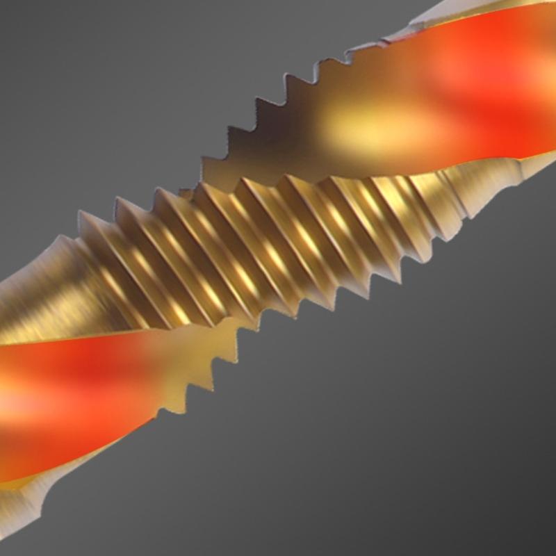 Industrial Spirals Grooves Machine Tapping Bit Titaniums Coating For Extended Durability In Demanding Drilling Operations