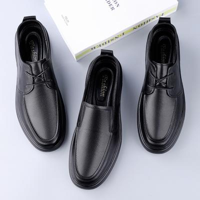 Hochwertige Herren-Freizeitschuhe aus Rindsleder in großen Größen, ideal für den Frühling. Rundkappen-Schnürschuhe mit weicher Sohle – vielseitige Herrenschuhe.