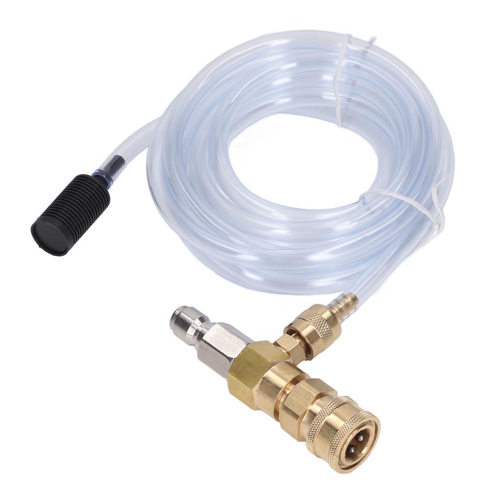 Chemical Injector Kit Easy Installation 5000PSI Brass Stainless Steel Chemical Injector Adjustable for Pressure Washer