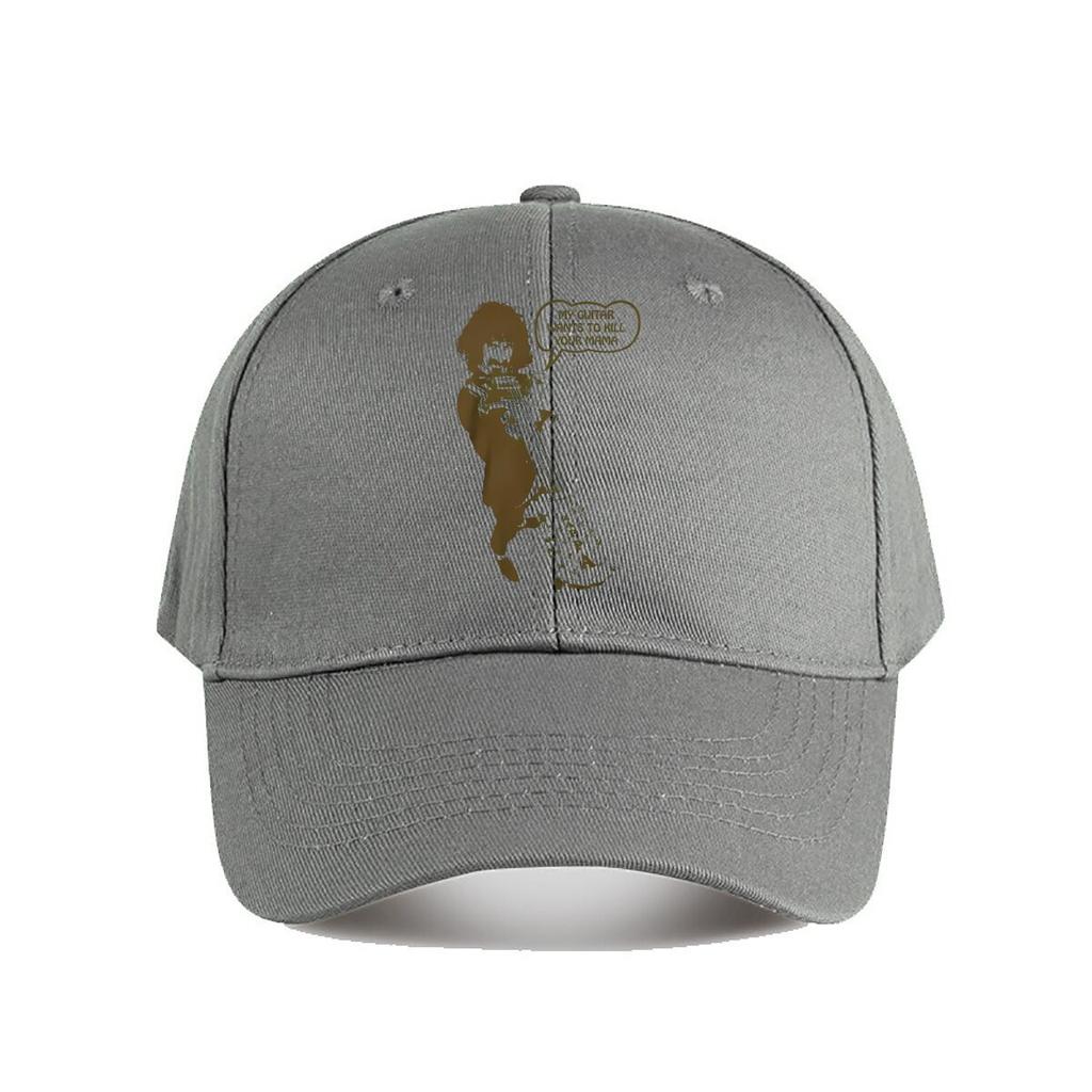 Guitarist Silhouette Music Art Baseball Cap For Womens Unisex FeUnisex Snapback Cap