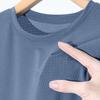 Men's Quick-Dry Ice Silk Mesh T-Shirt: Solid Color, Breathable, Loose Fit, Plus Size, Short Sleeve