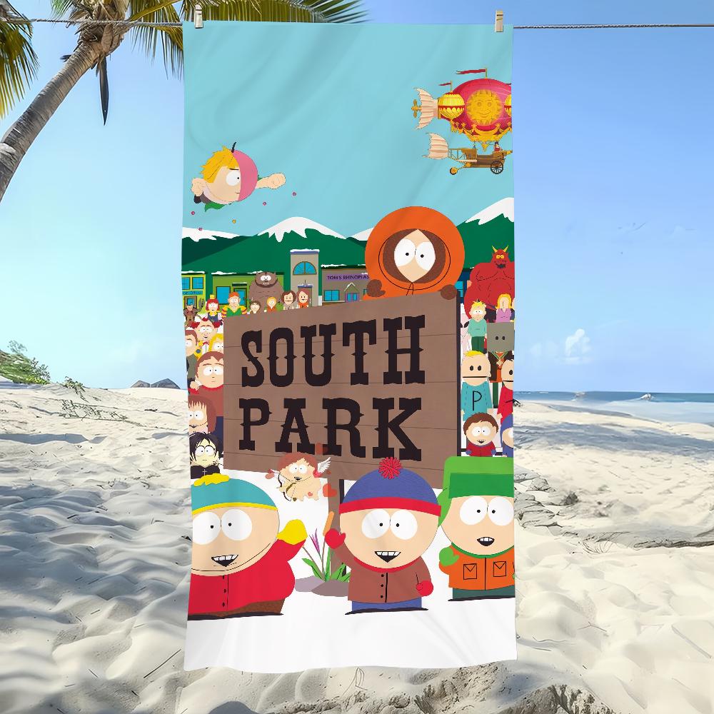 Cartoon S-South-h Cool Towel Soft Pool Gift For Travel Gym Shower Camping Quick Dry Sports Large P-Parkes-k Beach Towel
