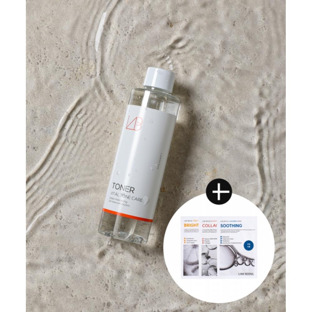Labseoul Vital Tone Care Toner 200ml + 1 Out Of 3 Mask Packs Will Be Given At Random NONE