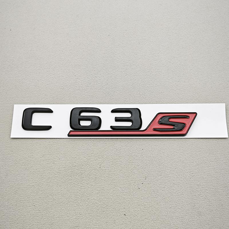 

New 3D ABS Car Styling Logo C63S Badge Sticker Rear Trunk Emblem Decals For Mercedes Benz AMG C63S Auto Tail Accessories