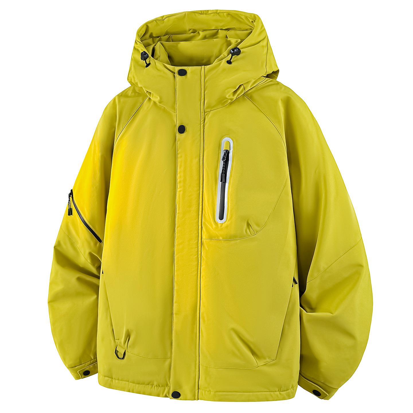 

Men s Winter Windproof Hooded Down Jacket - Thick, Warm Streetwear for Outdoors 3XL