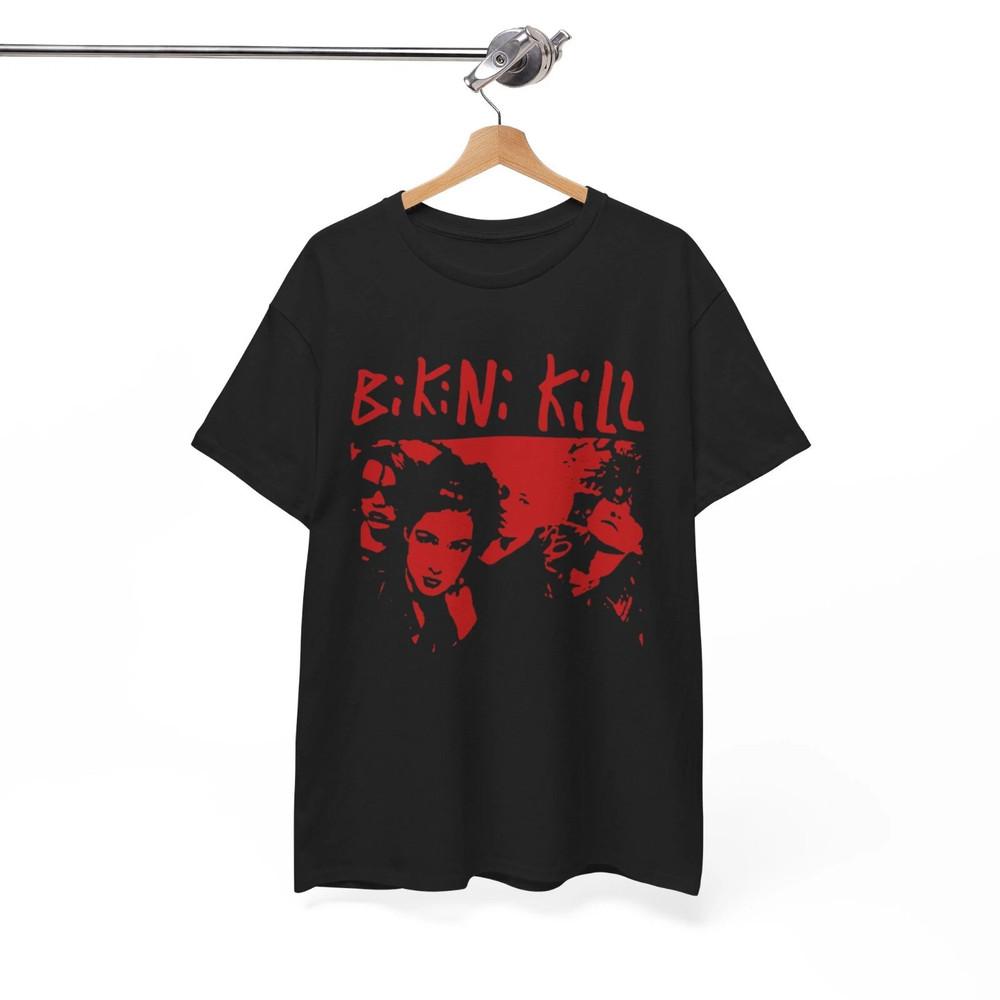 

Vintage Bikini Kill Shirt Gift For Friends Cotton Black All Size TShirt Unisex T-Shirt XXXXL