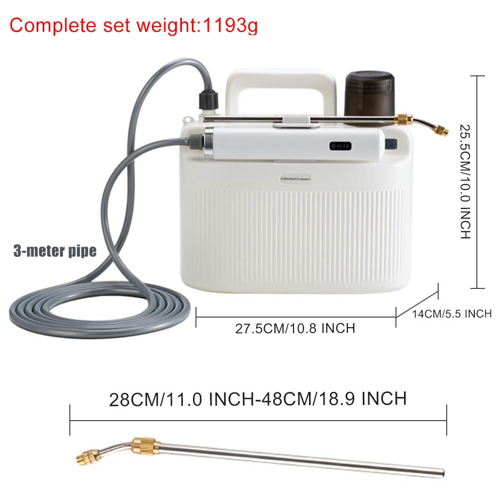 5L Electric Sprayer Built-in 2200mAh Rechargeable Battery Battery Powered Sprayer Pesticide Spray Watering Flower Electric Tools