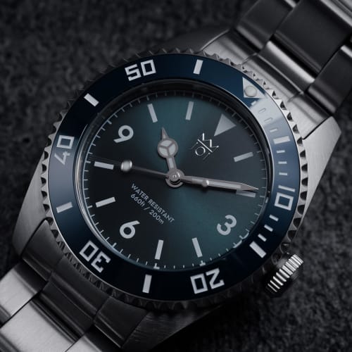 NEW model HYAKUICHI 101 38mm 20 ATM water resistant sweep seconds diver's watch ceramic bezel non-date wristwatch deep aqua men's women's unisex
