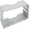Single DIN Mounting Bracket White Car Stereo Radio Durable DIN Replacement Fitting Cage