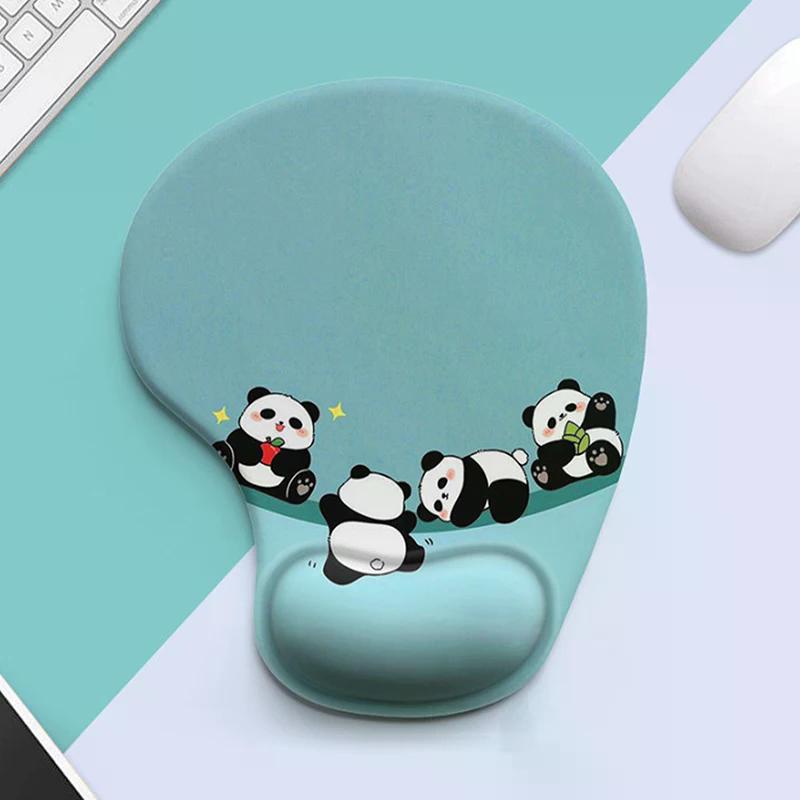 1pc New Cartoon Animal Silicone Wrist Pad Mouse Rest Desk Mat Mouse Pad Stain-resistant Computer Accessories