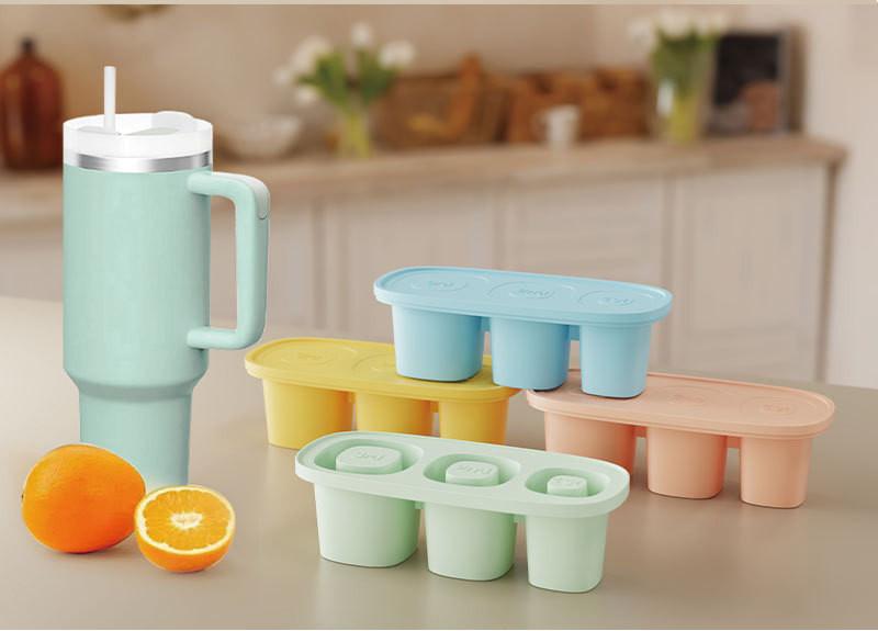 Durable Silicone Stanley Ice Tray With Easy Release Feature For Quick Freezing