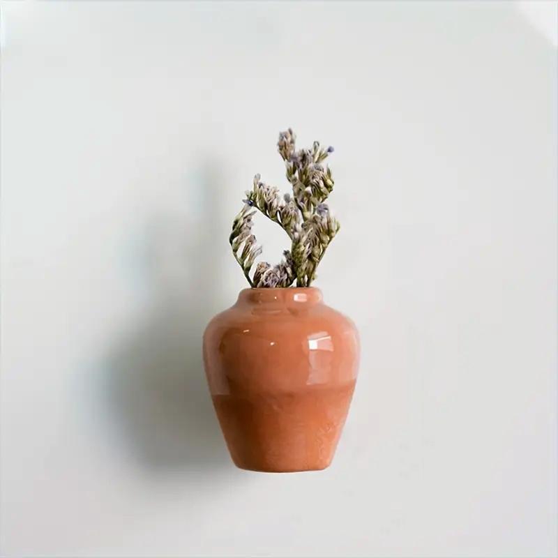 1 sada Magnetky na lednici Samolepka Domácí potřeby Pryskyřičná nálepka na lednici Mini magnetická váza 3D 3/5/8/12ks