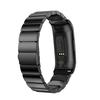 Luxury Metal Watch Strap Replacement with Folding Clasp for Fitbit Charge 4/3