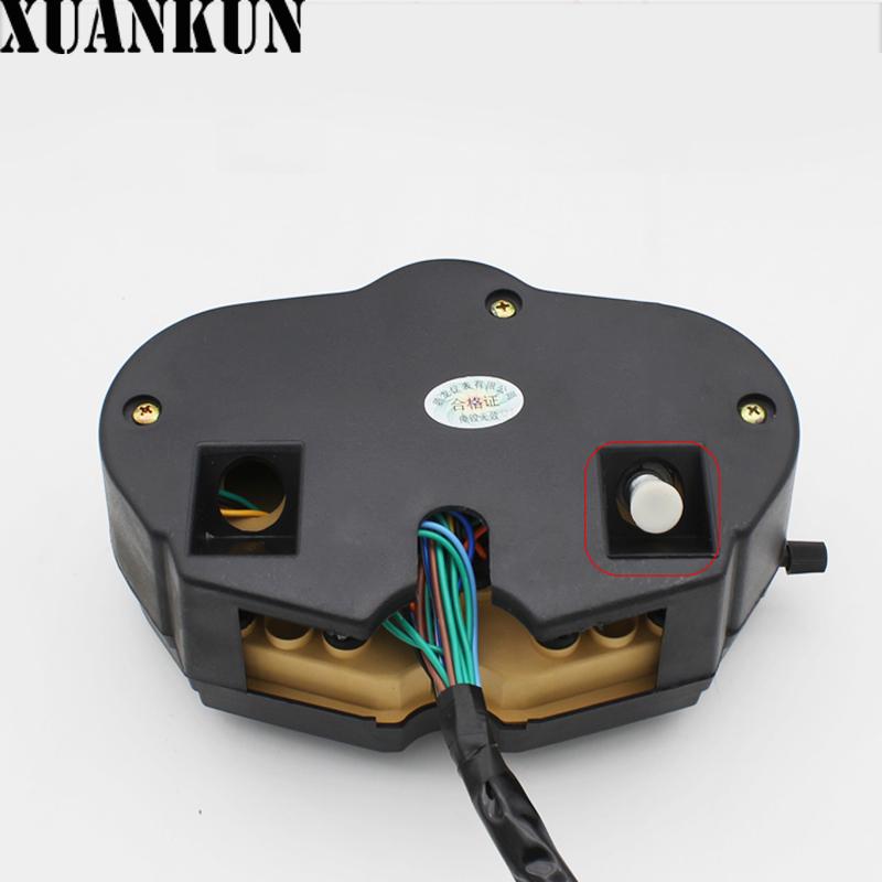 XUANKUN Motorcycle Odometer Instrument 125K Meter Assembly HJ125-A/R Meter Tachometer Assembly