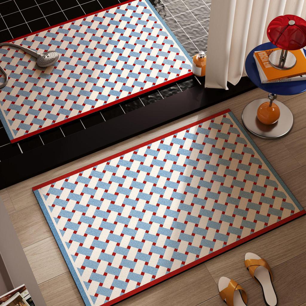 Retro Quick-Dry Non-Slip Diatomaceous Earth Bathroom Floor Mat