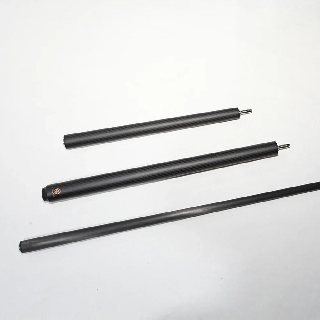 KHEALING Billiard Cue Carbon Black Electric Wood Leather Head PVC Black Electric Wood Point Angle T 700 Carbon Fiber 58 Inch Billiard Supplies Joint