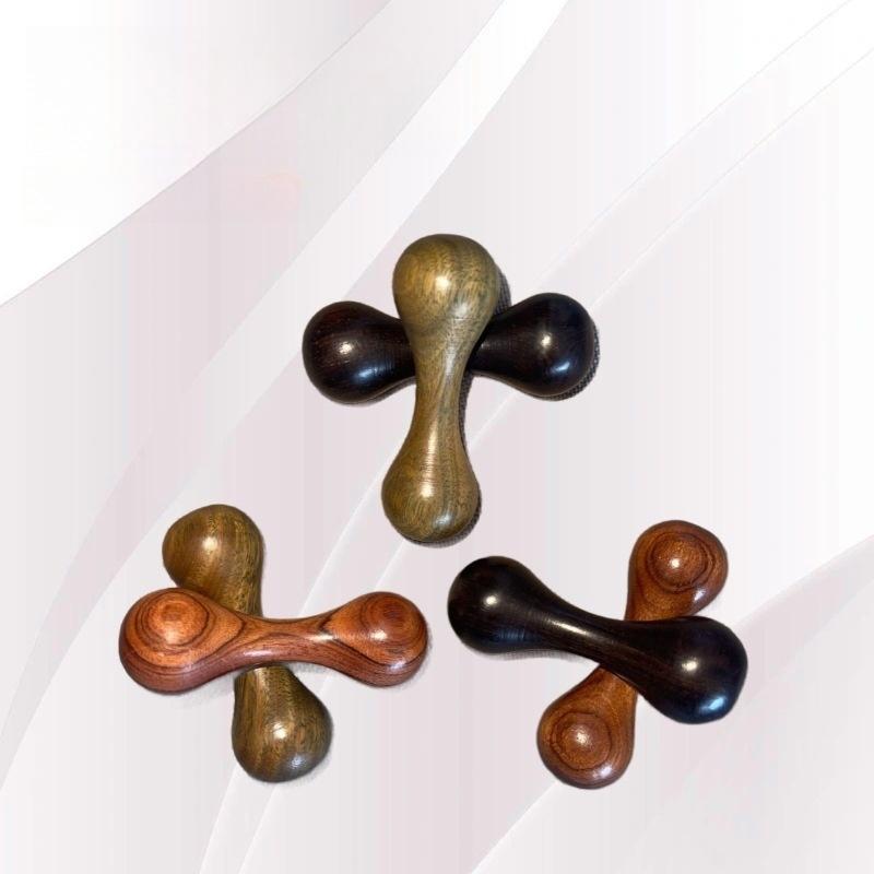 Dřevěné kloubové dekompresní hračky Leštěné santalové dřevo Ruční spinner Úleva od úzkosti a stresu Otáčejte prstem Pro párty dárek