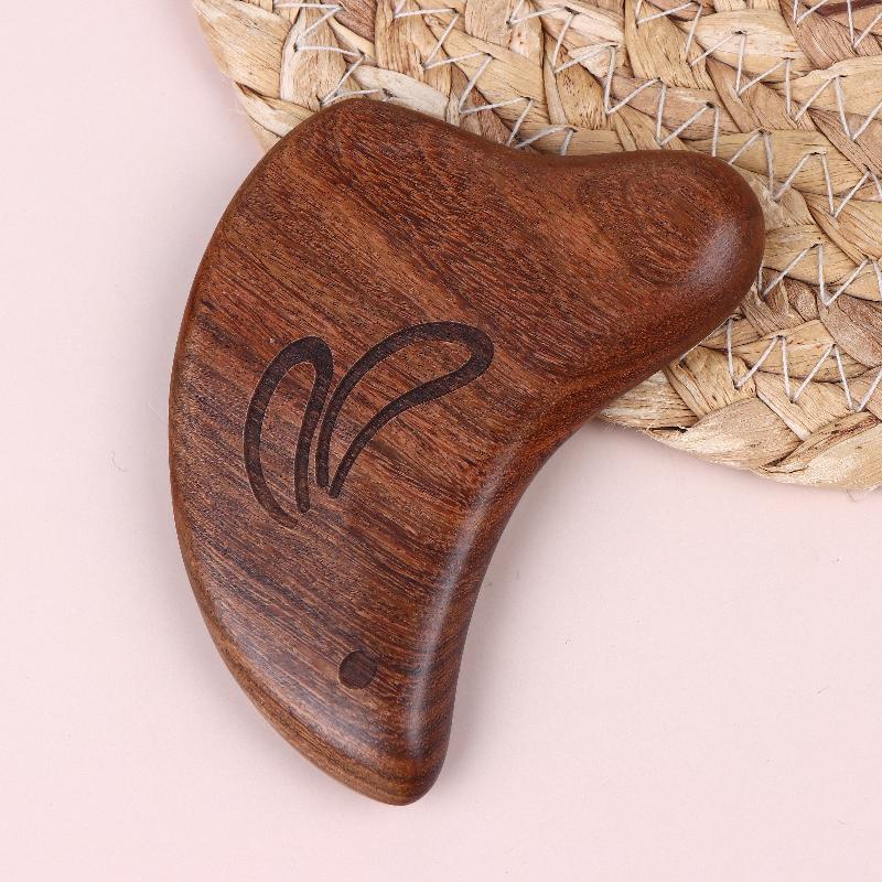 Golden Sandalwood Gua Sha Scraper Massage Tool Anti Cellulite Massager Guasha Massage Board Back Leg Arm Massage Therapy Tools