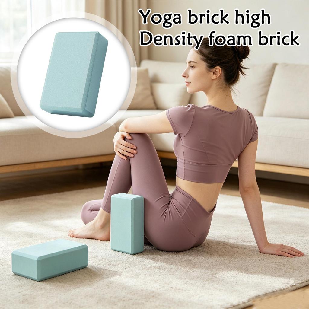 Yoga Block High Density Foam for Stretching, Pilates, Meditation and Workout