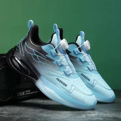 Trendy Brand Men's Sports Running Shoes Essential for Sports Exams Men's Casual Shoes Breathable Outdoor Hiking Shoes Black