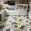 Kitchen Leather Carpet Non-slip Mat  Waterproof and Oil Proof Floor Mat Balcony Door Mat Room Carpet Area Rug Washable Bath Mat