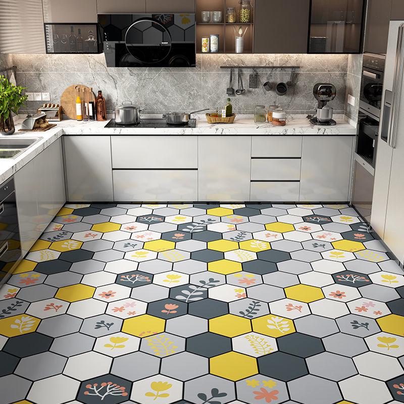 Kitchen Leather Carpet Non-slip Mat  Waterproof and Oil Proof Floor Mat Balcony Door Mat Room Carpet Area Rug Washable Bath Mat