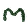 2.7M Artificial Christmas Pine Garland Reusable PVC for Holiday Stair Mantel Farmhouse Rustic Style Decor