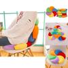 Colorful Windmill Seat Cushion With Soft Plush Cover For Office And Home Comfort