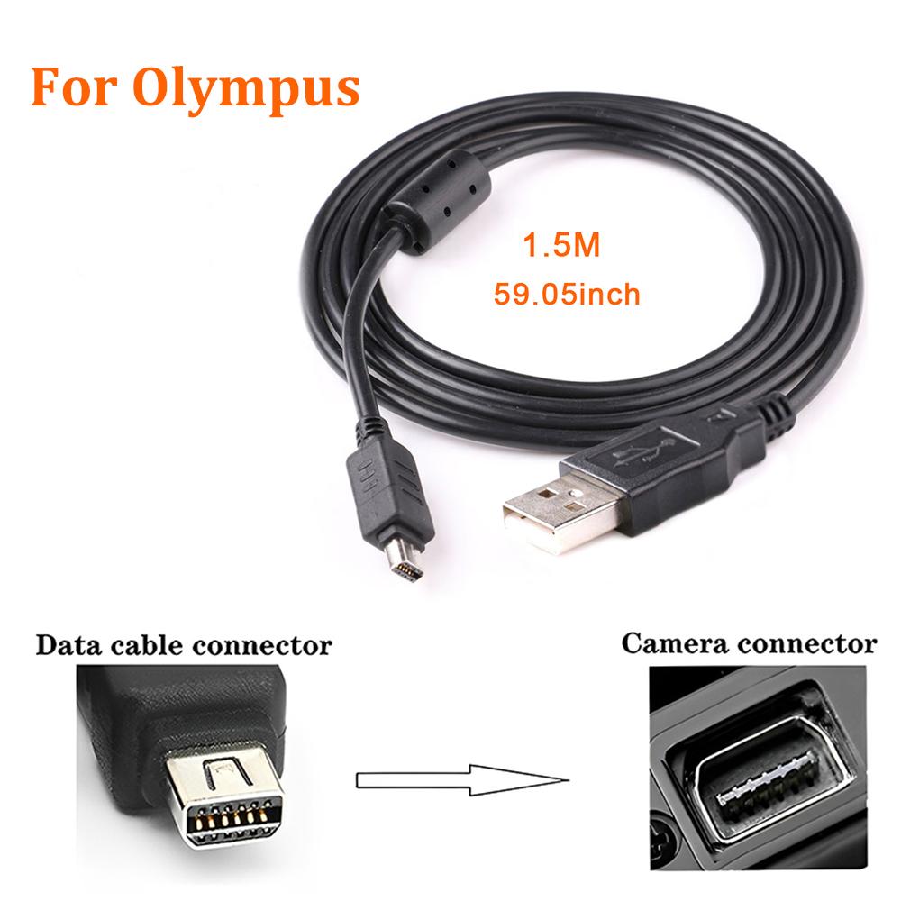 For Olympus Camera USB Data Cord CB-USB5 CB-USB6 12Pin Cable E-PL3 E450 E400 SZ-14 U1070 SZ-31MR OM-D E-M5 TG-1 Camera Cable