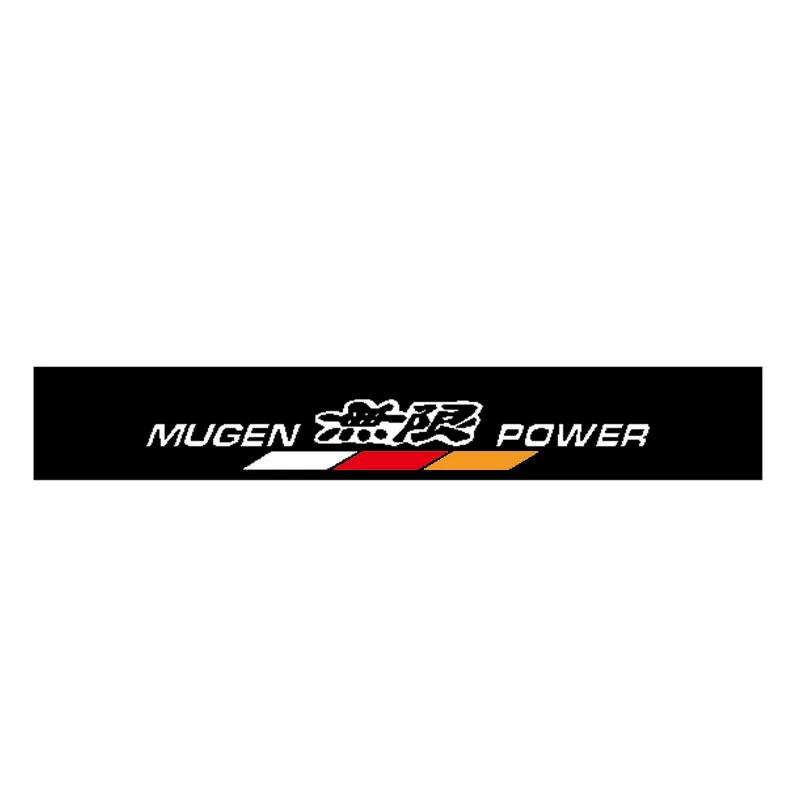 MUGEN Front Windshield Sticker Car Vinyl Sticker Universal Waterproof Race Car Body Truck Bumper Rear Window Decal Accessories 130x20 cm