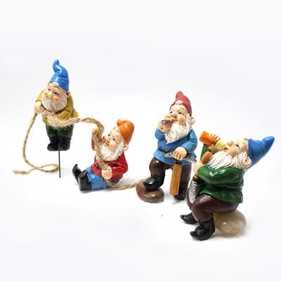 Dwarf Elf Ornaments, Creative Resin Old Man Statues, Garden Potted Plant Decorations and Handicrafts