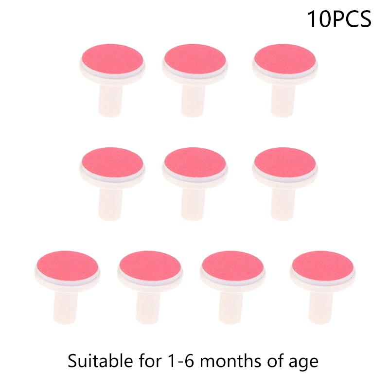 

10 шт. Подушечки для детской пилки для ногтей, сменные подушечки для электрического триммера для ногтей, шлифовальные головки для детских ногтей для ребенка, новорожденного, младенца, малыша красный