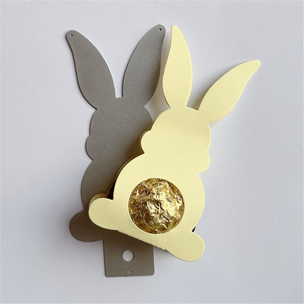 Rabbits Shape Cutting Dies Carbon Steel Die Cut Scrapbooking Embossing Stencils for Scrapbooking Card Making Packaging