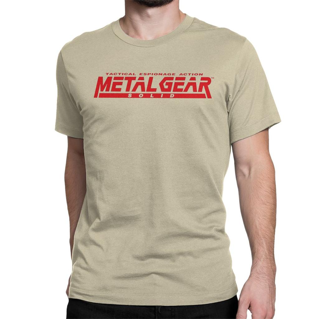 Pánské Dámské Tričko Hra Pevné Logo Humor Bavlněná Trička Krátký Rukáv Metal Gear Tričko O Kulatý Výstřih Oblečení Nadměrná Velikost