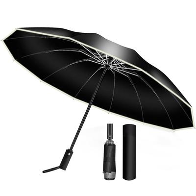 Faltbarer Regenschirm 10 Rippen Umgekehrt faltbar Automatisches Öffnen Große UV-Schutz Für Sonne und Regen Geeignet bei Taifun Reflektierend Einfach zu verstauen