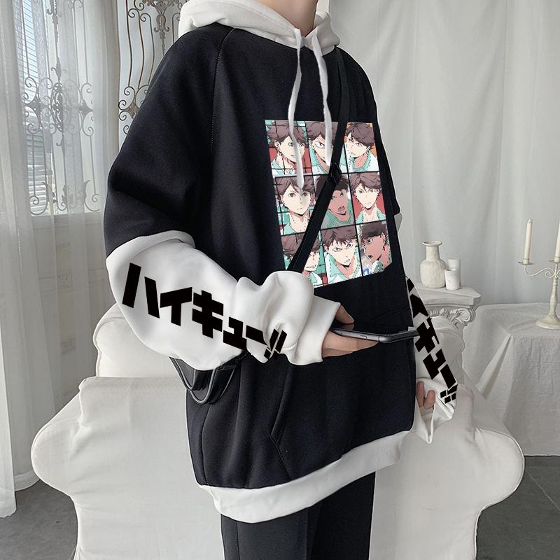 

Harajuku аниме Haikyuu Oikawa Tooru женские толстовки с мультяшной графикой, зимние толстовки унисекс, модная негабаритная одежда Kawaii, топы с капюшоном