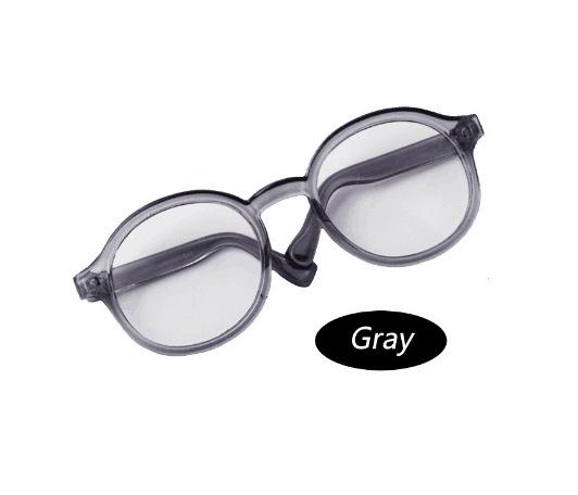 High Quality 6.5/9cm Transparent Plastic Glasses for 1/8 1/6 1/3 1/4 BJD for Labubu MSD SD Plush for EXO Doll Sun Glasses