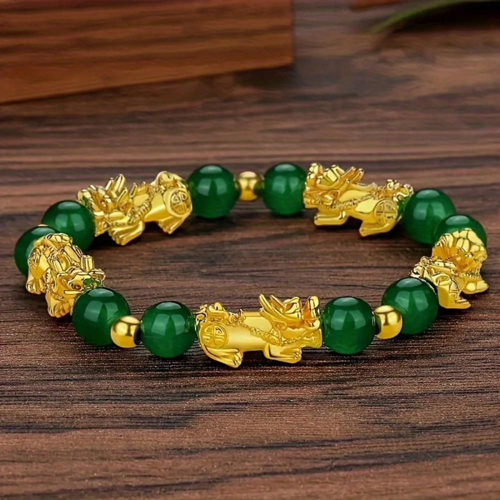 PiXiu Wealth Bracelet - Infused with prosperity and luck, a sparkling faux jewelry gift.