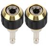 2PCS Universal Drill Chuck Stainless Steel Hex Shank Screwdriver Bit Holder Self-Locking Quick Release Drill Bit Extension