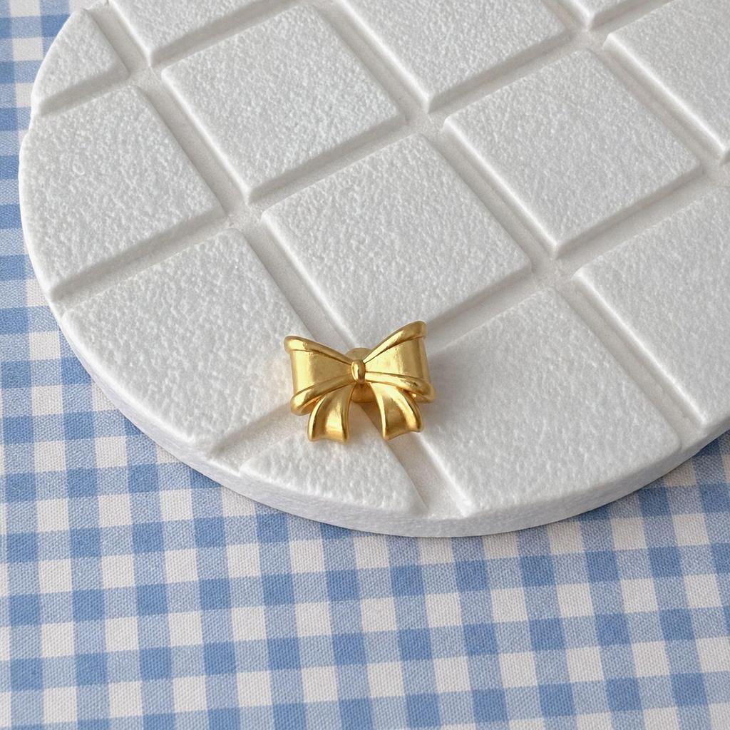 Sterling Silver & Imitation Gold Lotus Bow Star Spacer Beads for Baby Rope Weaving