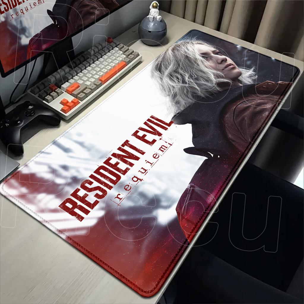 HD XXL Resident Evil Requiem Mouse Pad Expand Desk Mat Large Non-slip Anti-fray Keyboard Ergonomic Office Rubber PC Accessories