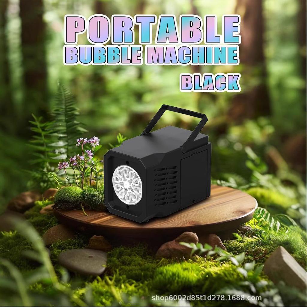 Stage Bubble Machine 1PCS Lighting Mini Convenient Multi Hole Automatic Out Bubble Wedding Performance Party