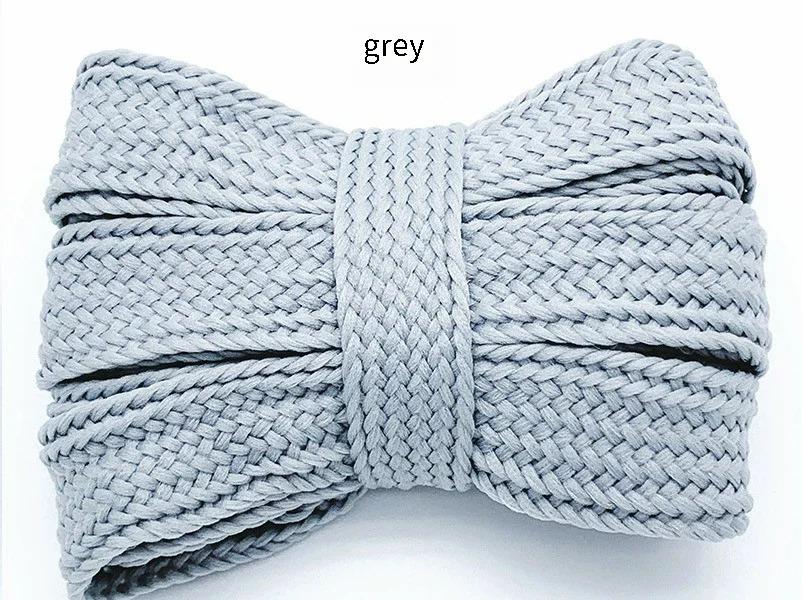 2CM Width Fat Shoe Laces - Cotton Rope Flat Thick Wide Shoelaces for Sneakers - Unisex 100/120/140/160CM Shoes Accessories